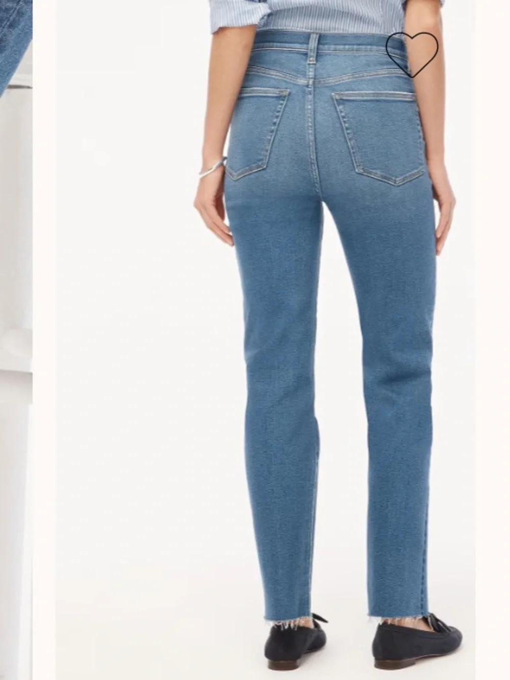 J. Crew Stovepipe High Rise Raw Hem Woman’s Jeans. Size 30.